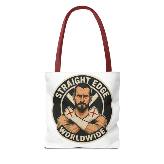 CM Punk Straight Edge Worldwide Tote Bag