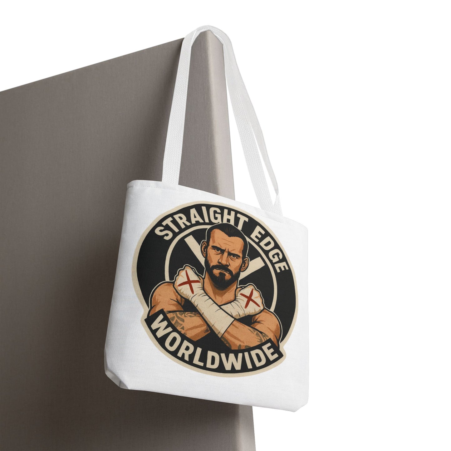CM Punk Straight Edge Worldwide Tote Bag