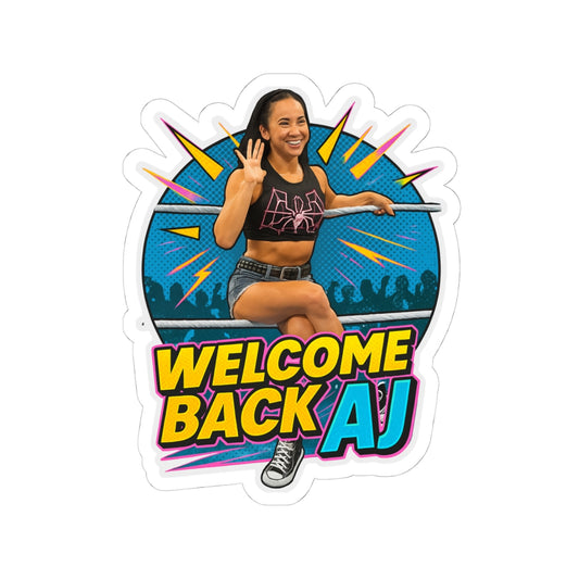 Welcome Back AJ Kiss-Cut Sticker