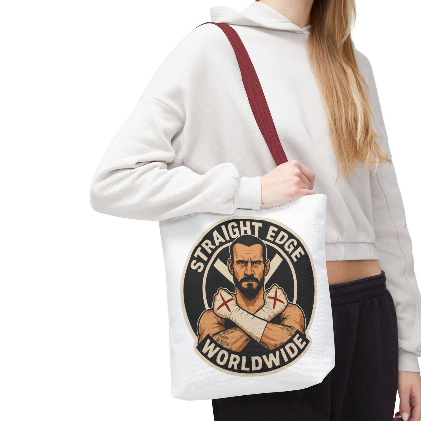 CM Punk Straight Edge Worldwide Tote Bag