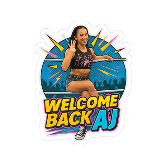 Welcome Back AJ Kiss-Cut Sticker