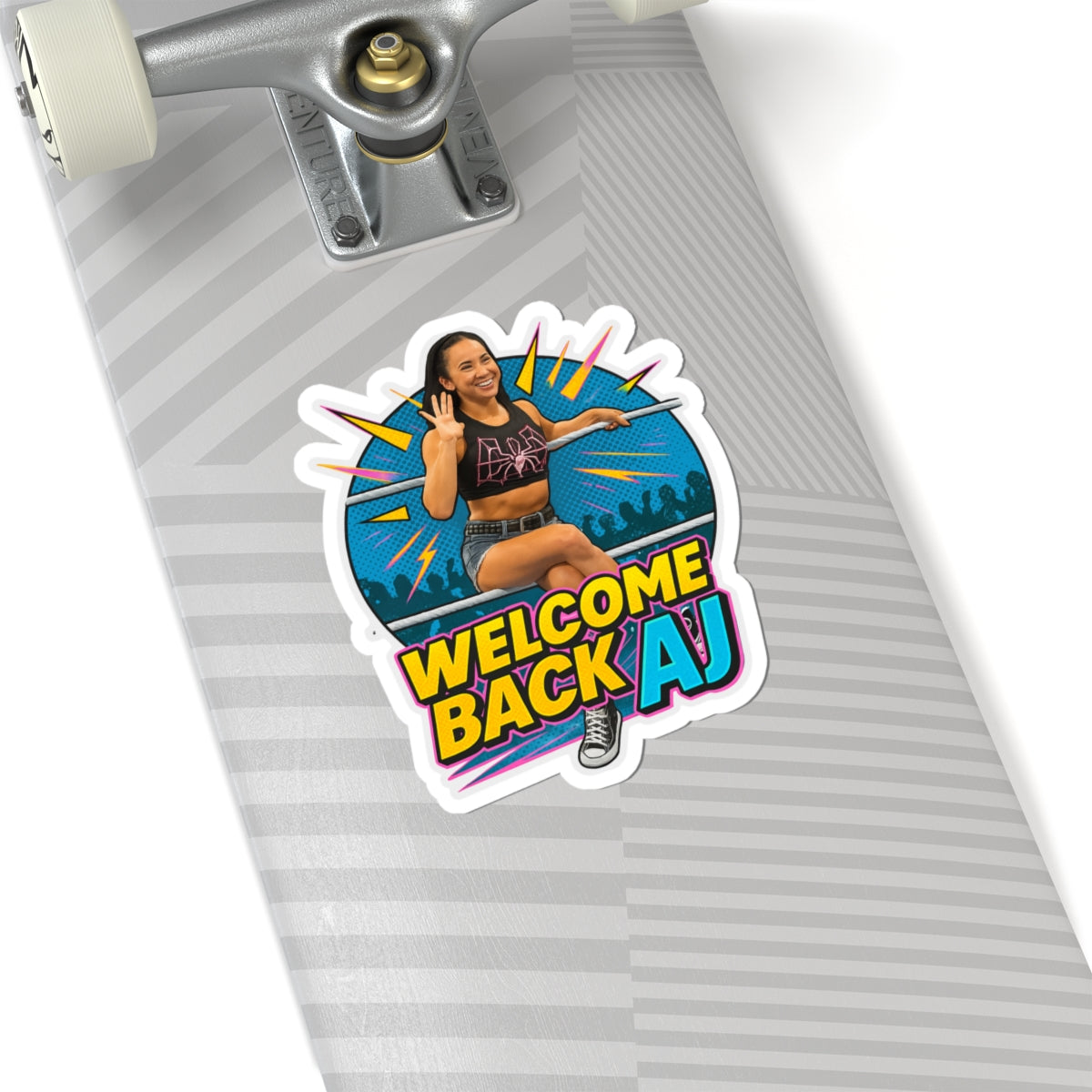 Welcome Back AJ Kiss-Cut Sticker