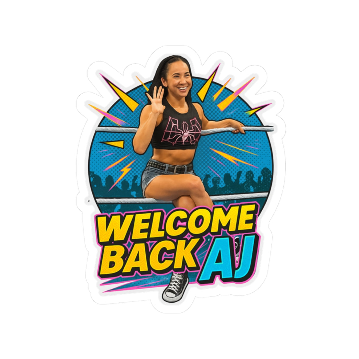 Welcome Back AJ Kiss-Cut Sticker