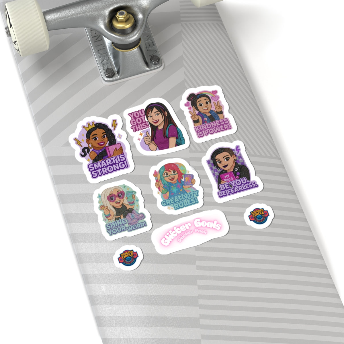 Glitter Goals Sticker Pack- Wrestling Superstar Kiss-Cut Stickers