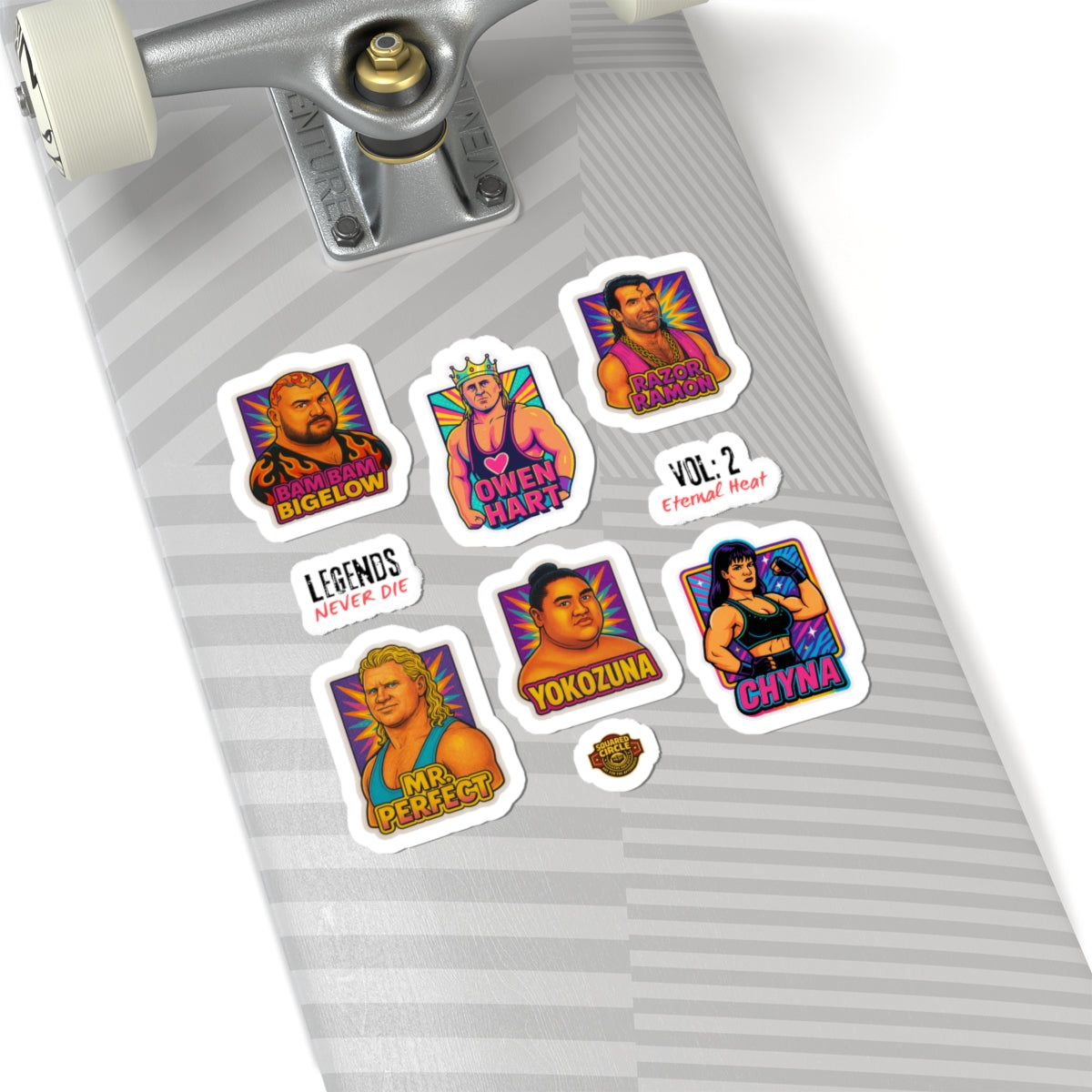 Legends Never Die: Vol 2 - Eternal Heat - Wrestling Legends Kiss-Cut Stickers