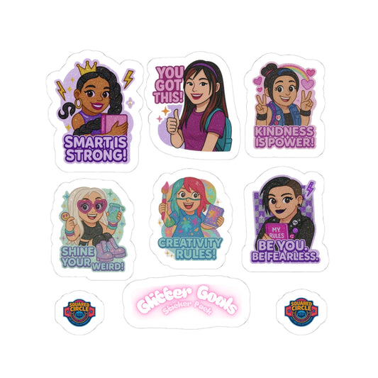 Glitter Goals Sticker Pack- Wrestling Superstar Kiss-Cut Stickers