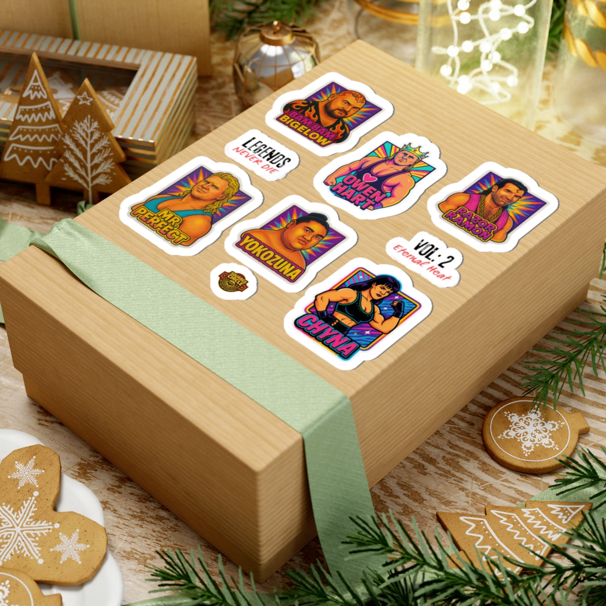 Legends Never Die: Vol 2 - Eternal Heat - Wrestling Legends Kiss-Cut Stickers