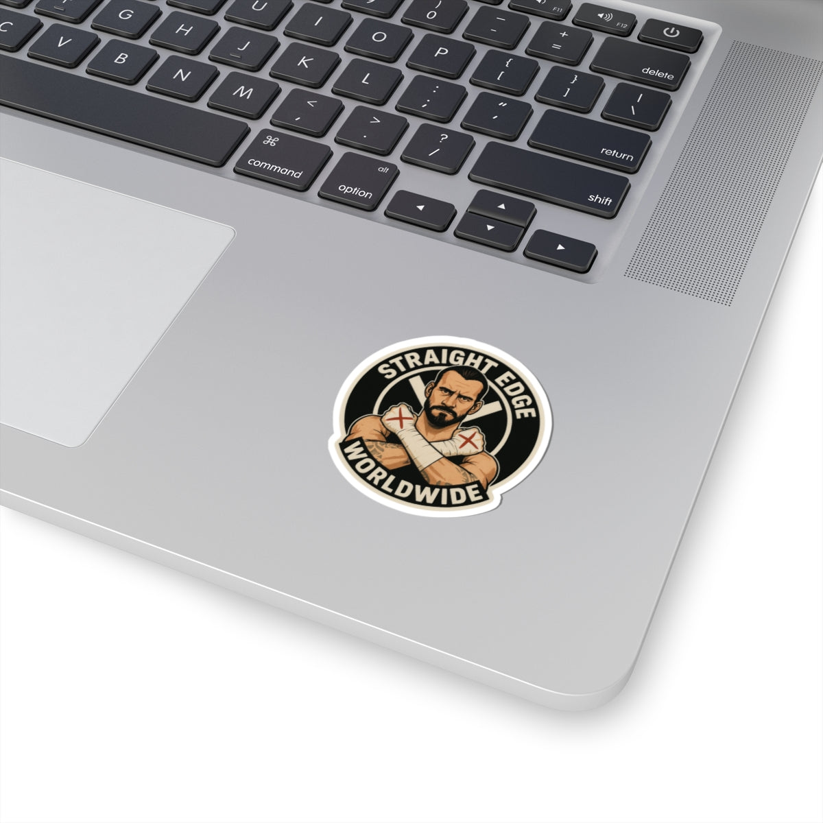 CM Punk Straigh Edge World Wide Kiss-Cut Sticker