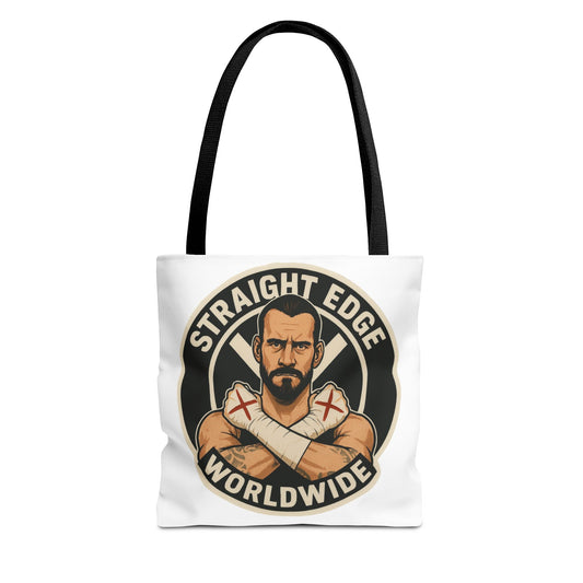 CM Punk Straight Edge Worldwide Tote Bag